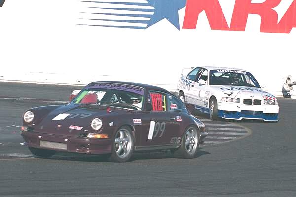Leading through the turn at Sears Point